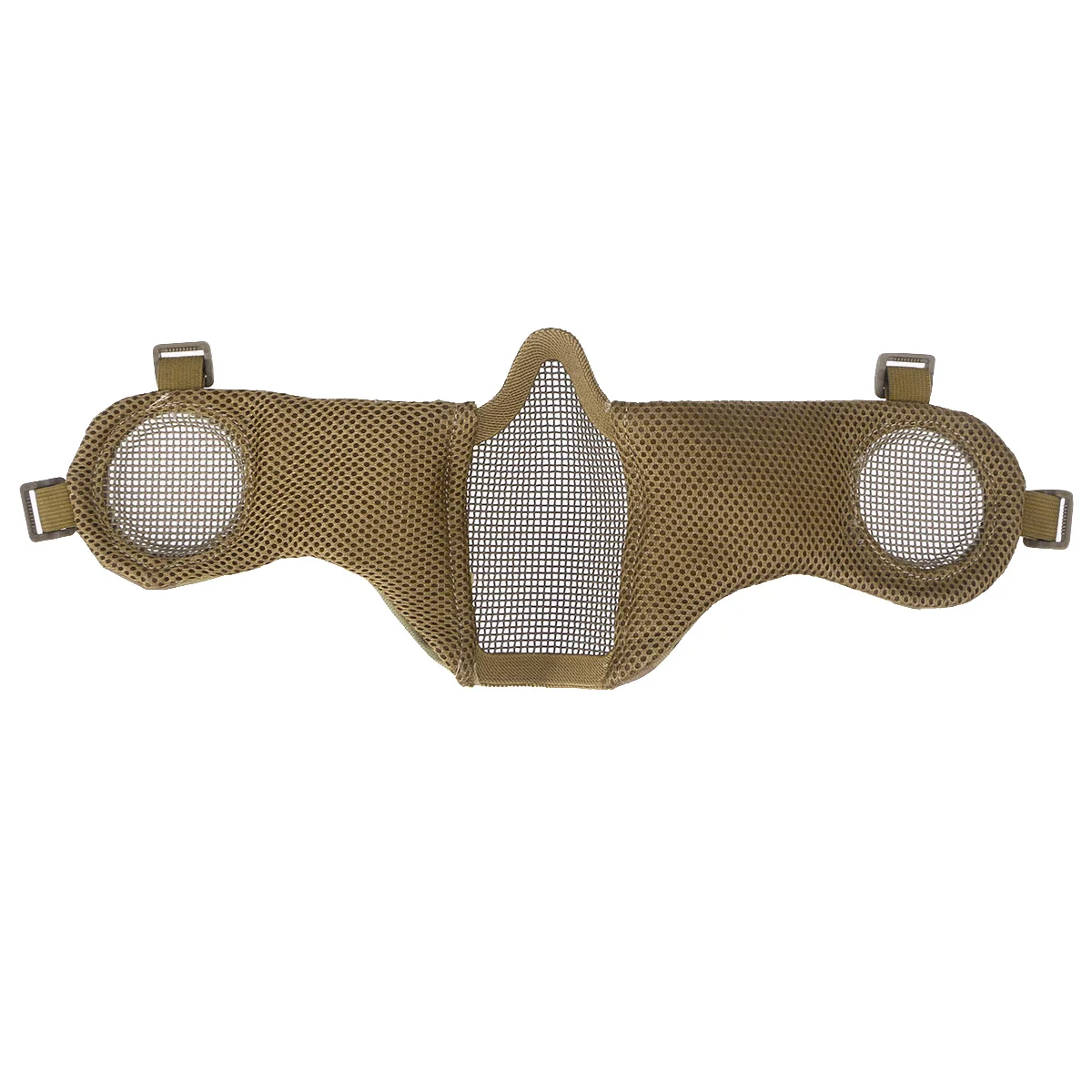 

Foldable Half Black Low Carbon Steel Nylon Mesh Lightweight Ventilated Adjustable for Outdoor Hunting