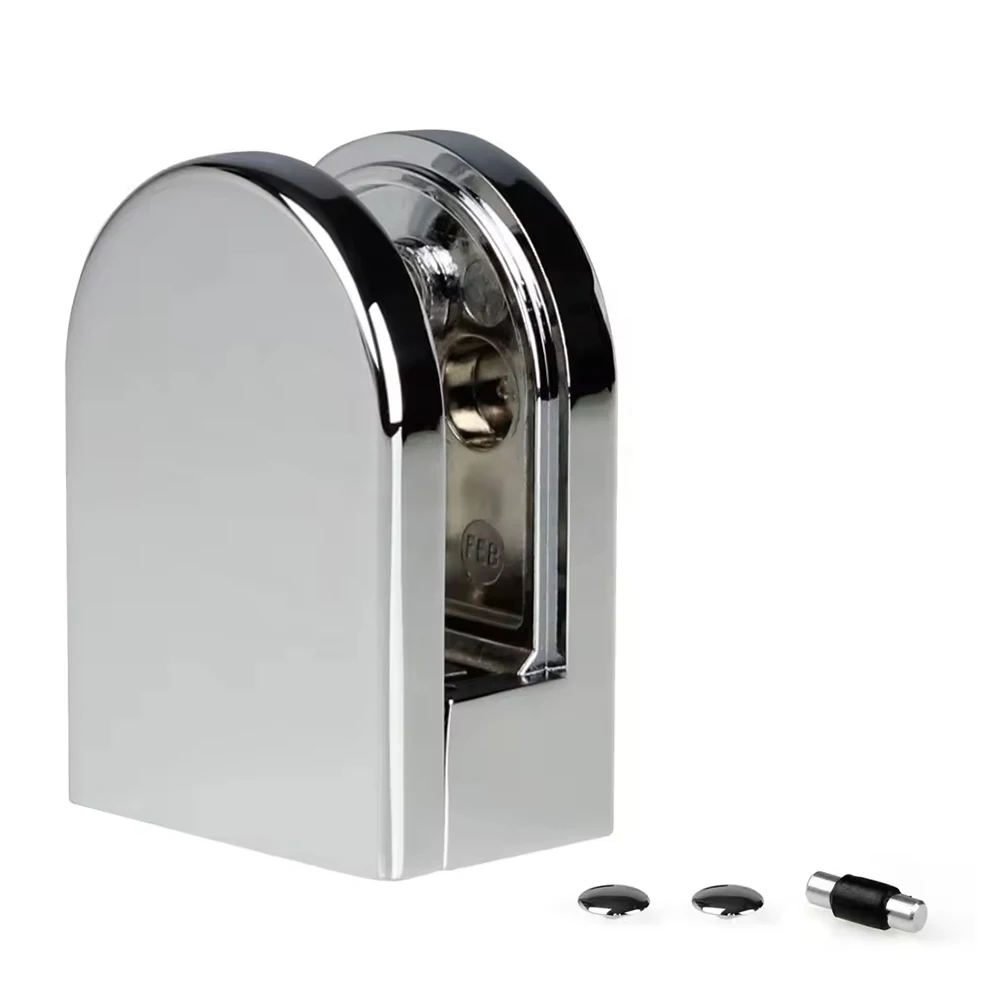 Custom CNC Turning and Milling Processing for Stainless Steel 316 D-Shaped Fixtures Zinc Alloy Balustrade Glass Clamps for Stair
