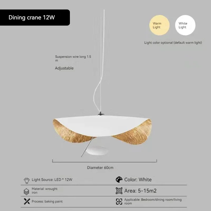Italiaanse Catellani goudfolie hanglamp Franse Nanyang Retro gastenrestaurant moderne lichte luxe studeerkamer licht