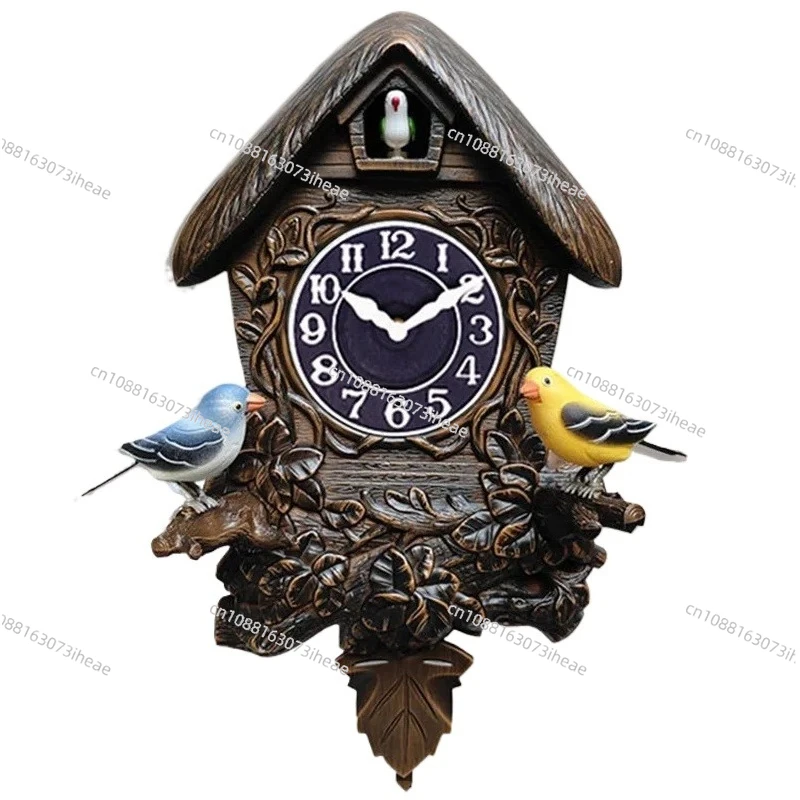 Cuckoo Wall Clock Silent Clocks Creative House Home Ornaments Interior Living Room Wall Decoration Items on The Hour Design