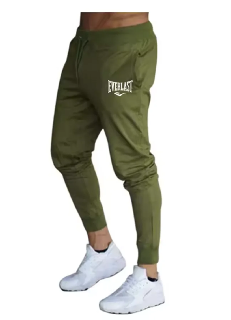 السراويل الجديدة المطبوعة الخريف EVERLAST الرجال/النساء تشغيل السراويل ركض Sweatpant الرياضة بناطيل كاجوال اللياقة البدنية الصالة الرياضية تنفس السراويل