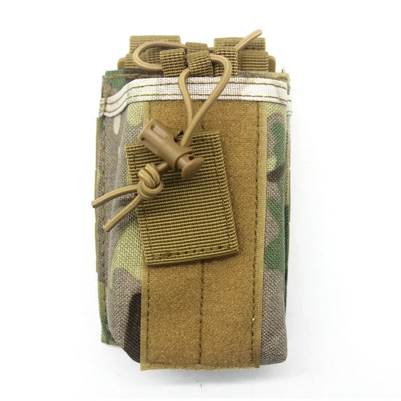 Molle Radio Pouch Radio Holster Tactical Duty Belt Radio Bag for Two Ways Walkie Talkie Adjustable Storage Hunting