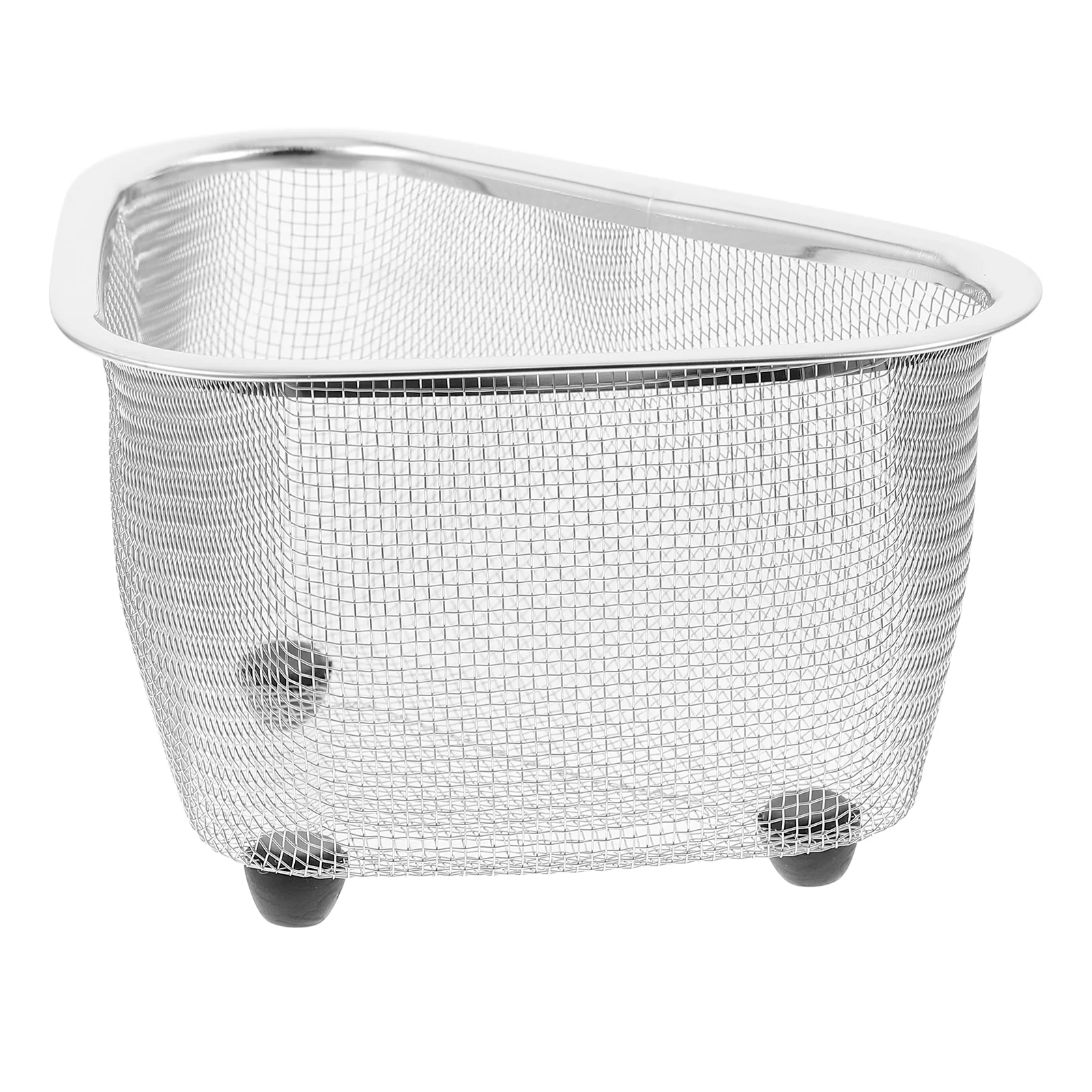 

Drain Basket Sink Mesh Colander Dish Drying Rack Vegetable Washing Brush Plastic Holder