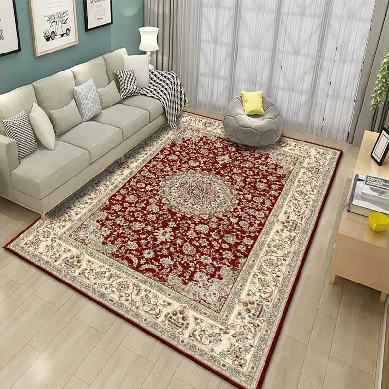 American Bohemian Living Room Carpet Retro Homestay Carpet Floor Mat Bedroom Hanging Basket Mat