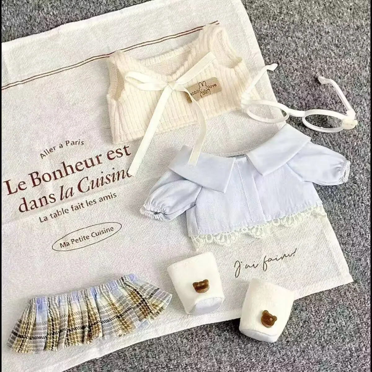 

20cm baby dress 20cm cotton doll dress Top student series baby dress cosplay attribute cute baby dress