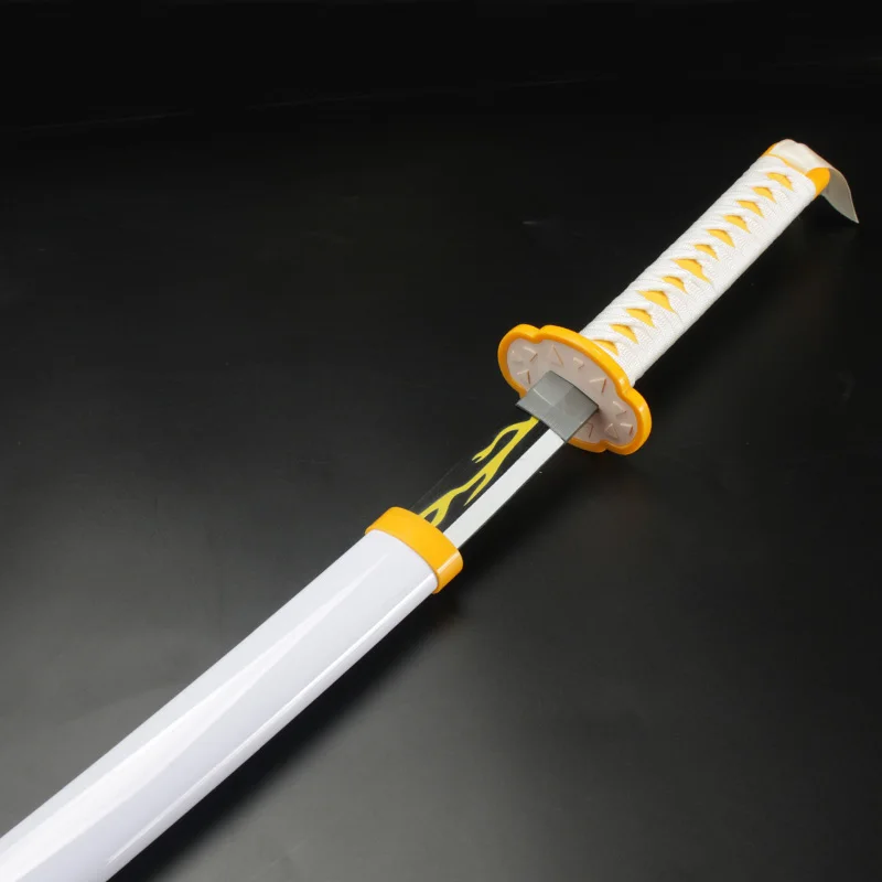 Demon Sword Katana Zenitsu Cosplay rekwisieten originele Anime-patronen Halloween- en kerstcadeaus met riem en houder