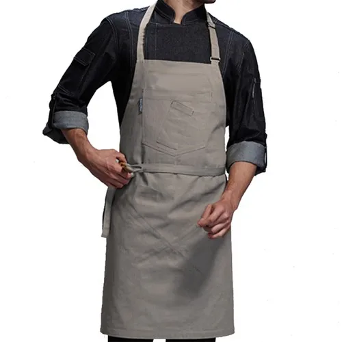 Medusa Forma Bib Apron Master Chef-Barista-Cook-Barber-Tattoo-Kitchen-Chef Waiter Apron gray