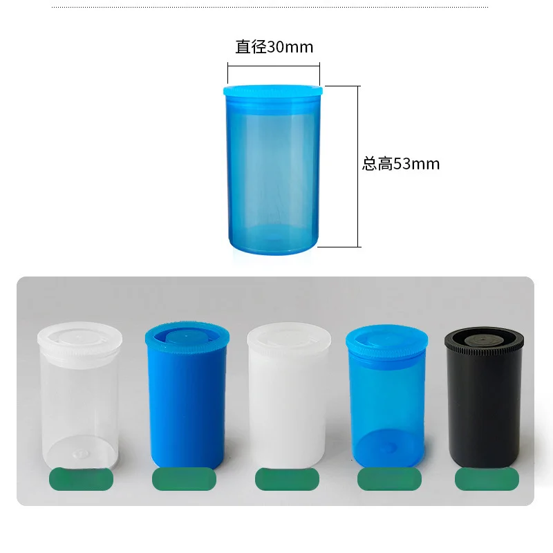 10Pcs Plastic Empty Film Canister CameraReel Container Storage Case Can ForAccessories Art Beads Coin Pill Fishing Bait