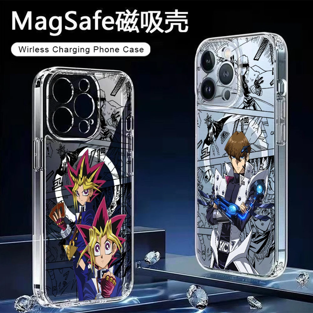 Duell-Monster Yu-Gi-Oh! Für MagSafe Magnetische Handyhülle für iPhone 17 16 15 14 Plus 13 12 11 Pro Max X Xs XR 8 SE Transparente Abdeckung