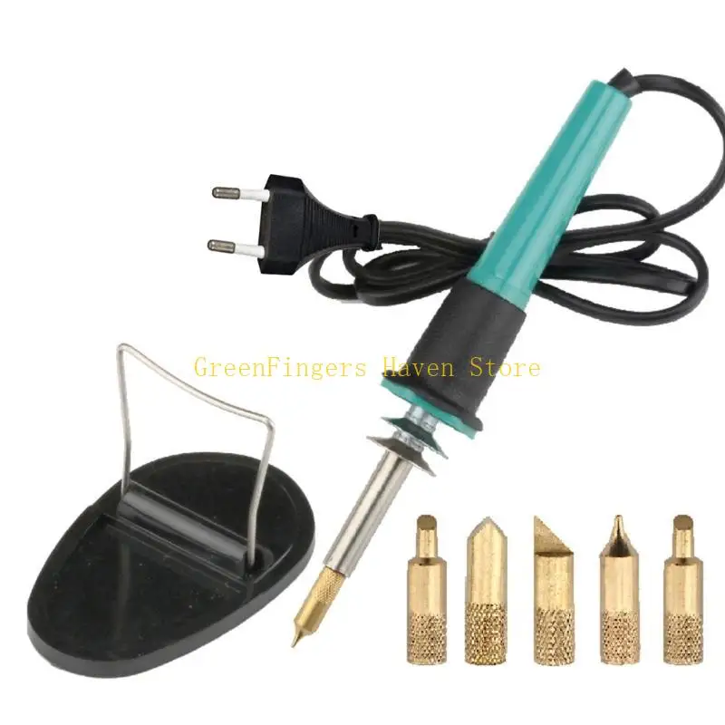 

F68d 7pcs Деревянный инструмент сжигания 30 Вт