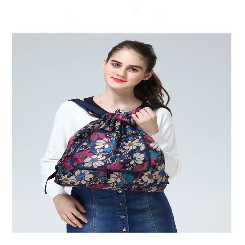 

Large Capacity Backpack Bundle Pocket Travel Bag Nylon Backpack Folding Shoulder Bag For Gym Hiking Shopping