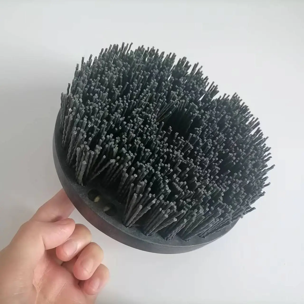 6 inch 140mm Round Stone Abrasive Silicon Carbide Strong Antique Brush For Marble Granite Concrete Surface Polishing Cleaning