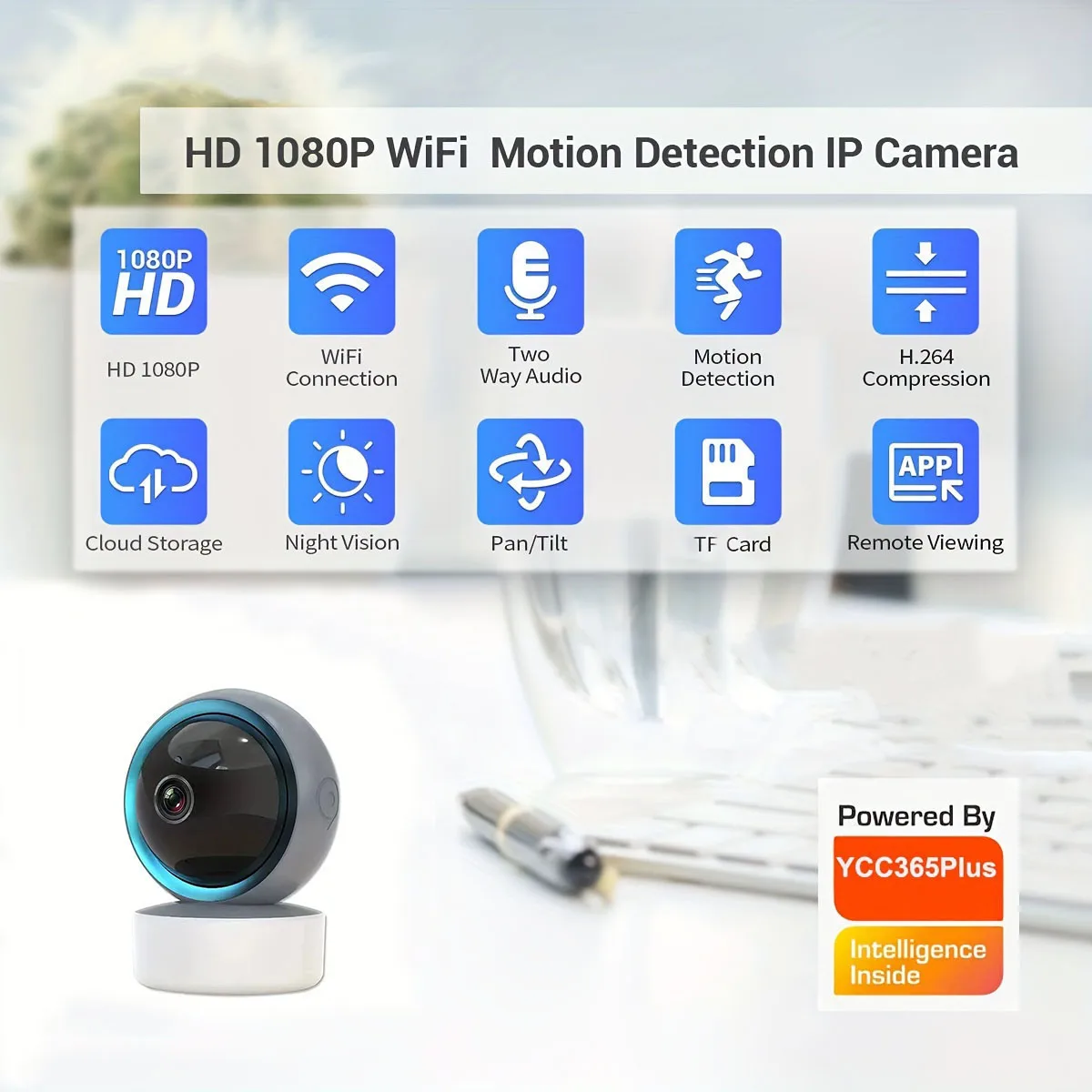 

IP-камера для системы видеонаблюдения, 2,4 ГГц, Wi-Fi, PTZ, 1080P HD