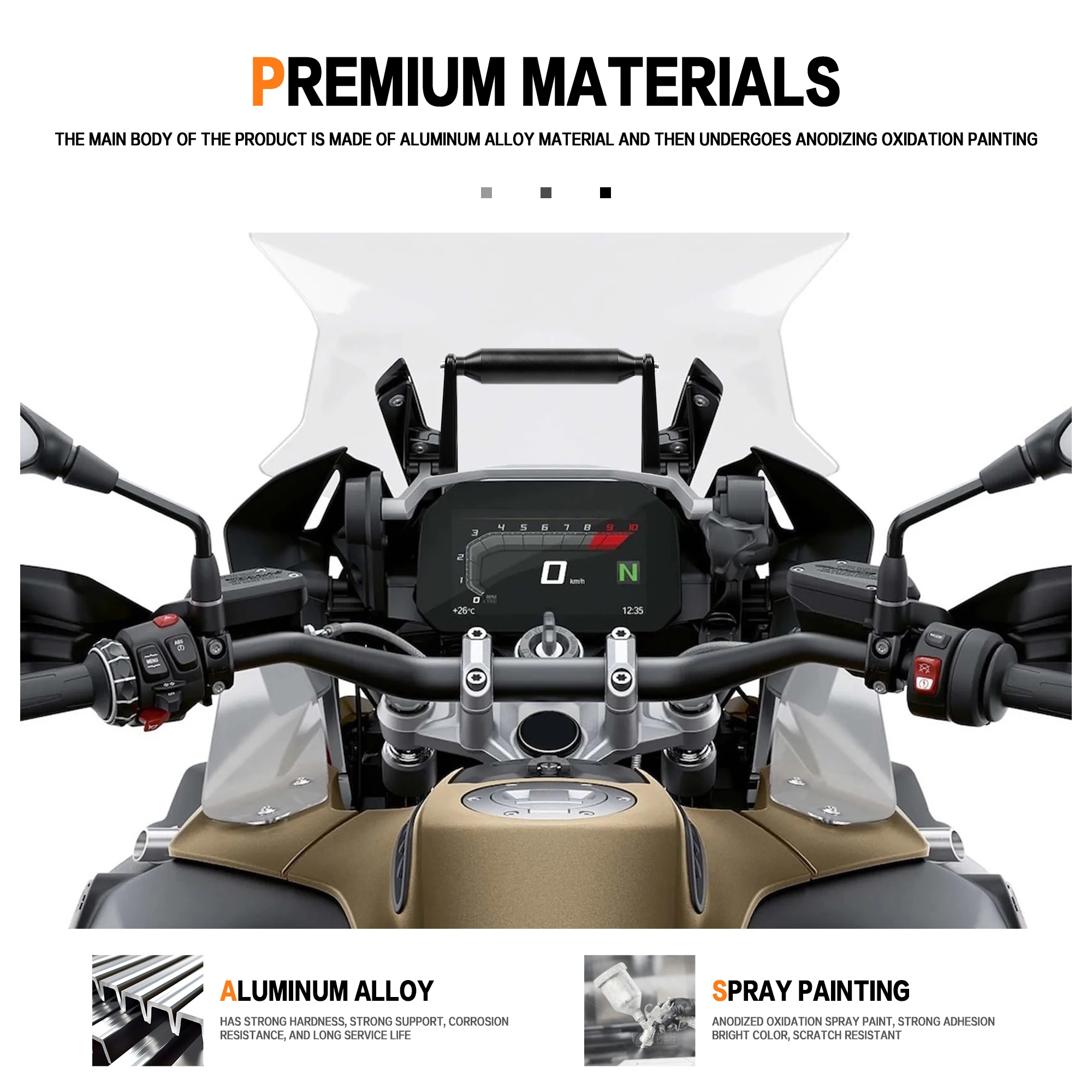 For R1300 GS GS1300 ADV Adventure Motorcycle R1300GS Accessories GPS Navigation Bracket Mobile Phone Holder Stand
