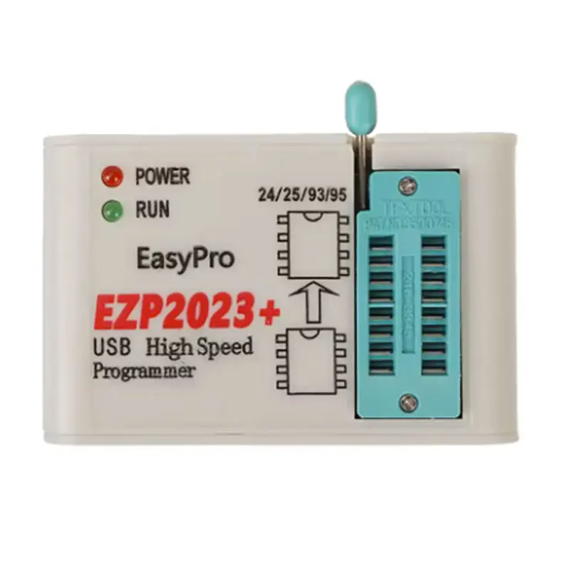 مبرمج USB SPI عالي السرعة EZP2023 + 12 محولًا يدعم 24 25 26 93 95 EEPROM 25 شريحة Flash Bios أفضل من EZP2019