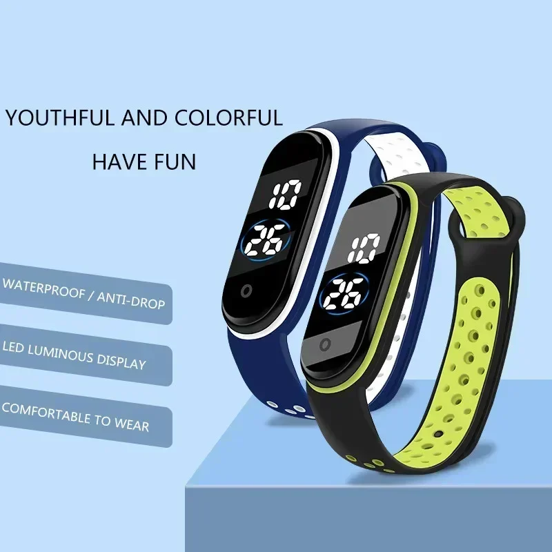 Fashion Sports Watch For Women Led Digital Kid Watches Children\'s Student Waterproof Silicone Watches Unisex WristWatches reloj