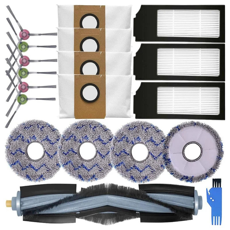 For Ecovacs Deebot X1 Turbo/OMNI Robot Vacuum Cleaner Main Side Brush Hepa Filter Mop Cloth Dust Bag Replacement Parts
