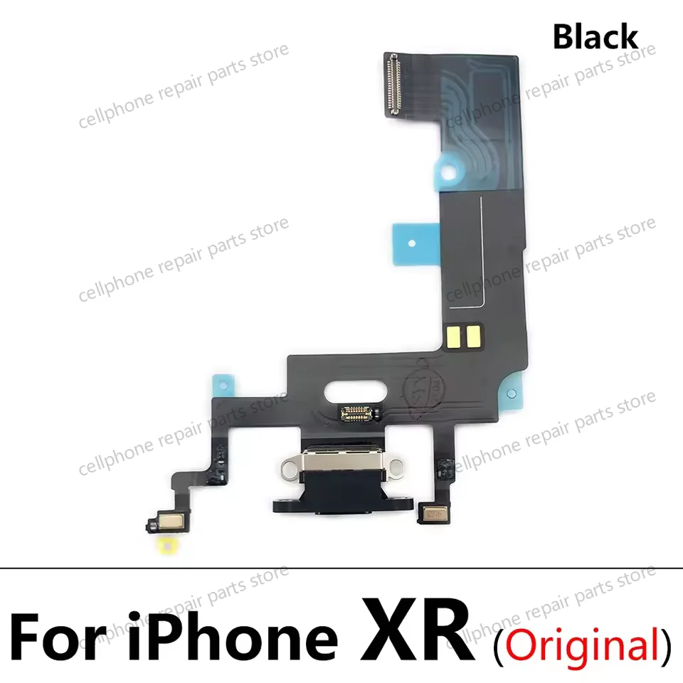 Original USB Charger Charging Dock Port Connector Board Flex Cable For iPhone 7 8 Plus X XSMax XR Microphone Module Replacement