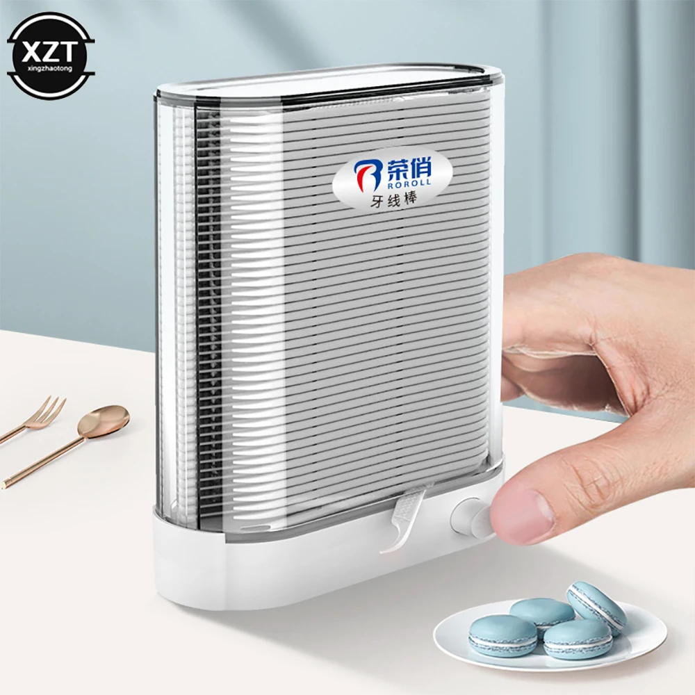 New Portable Automatic Dental Floss Box Teeth Sticks Oral Care Dental Tool Toothpick Polyethylene dental flosser For Home Travel