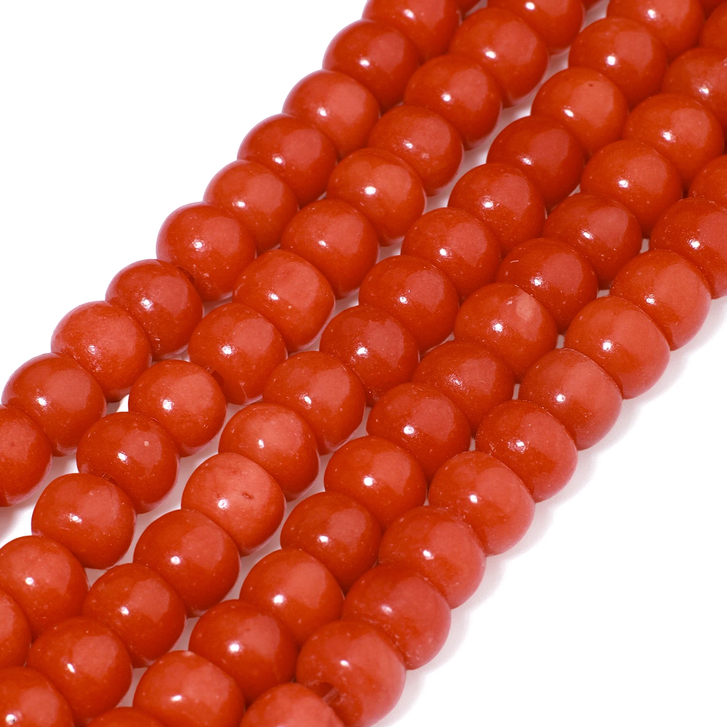 5x7mm Natural Abacus Shape Red Coral Beads Bucket Shape Loose Stone Beads for Jewelry Making DIY Handmade Craft Necklace 15inch