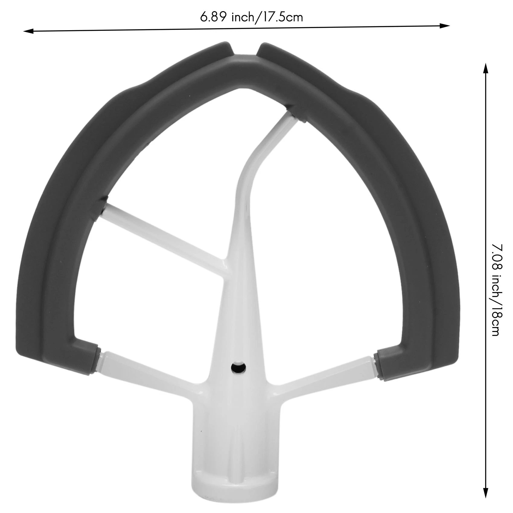 KitchenAid-Batteur à Bord Flexible pour Filles, Support de Levage, Centre Commercial, 6 Pintes, Pâte, Pagaie Assad avec Bords en Silicone Flexibles