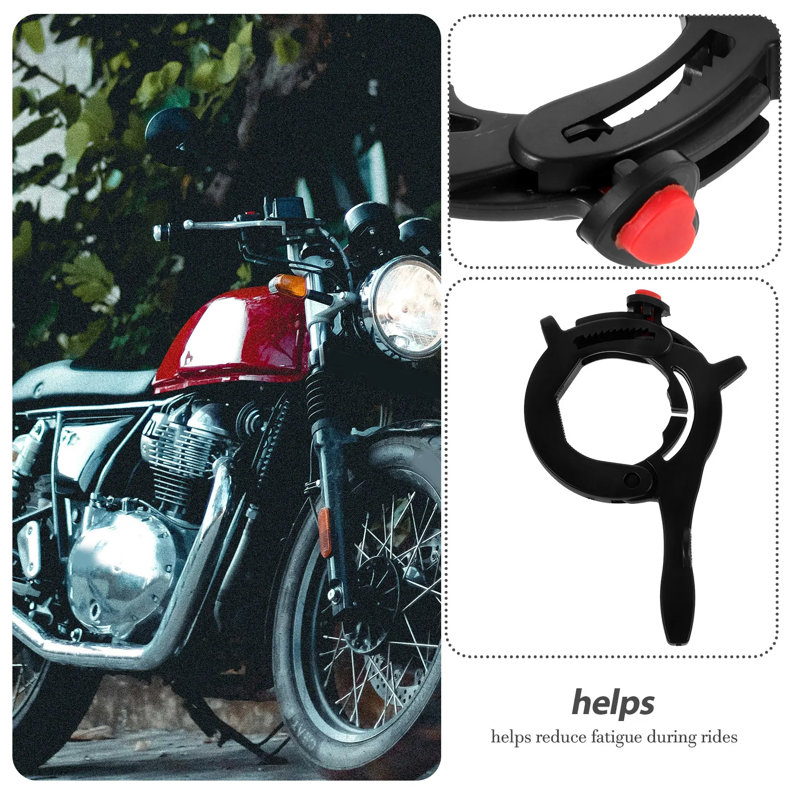 

Motorcycle Throttle Lock ABS Cruise Control Assist Grip Fixing Clip Universal Fit for All Motorcycles Throttle Holder