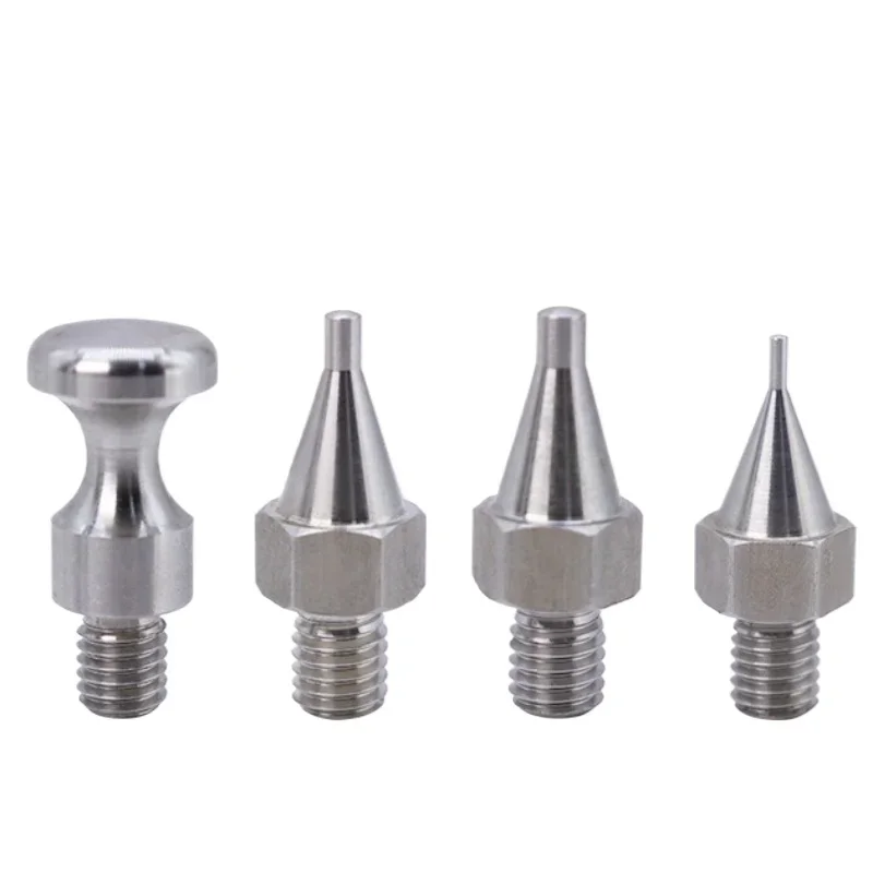 4Pcs PDR Car Body Paintless Dent Repair Hammer Head Stainless Steel Tip Hybrid Hammer Head Bundle Screw Interchangeable Tip Set