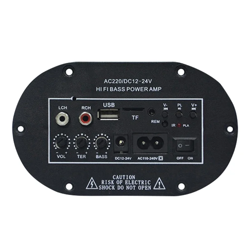 Car Power Amplifier Board Support TF card Radio FM MP3 Three-use 2 Mic Car Digital Amplifier Monophone Amplifier Board subwoofer