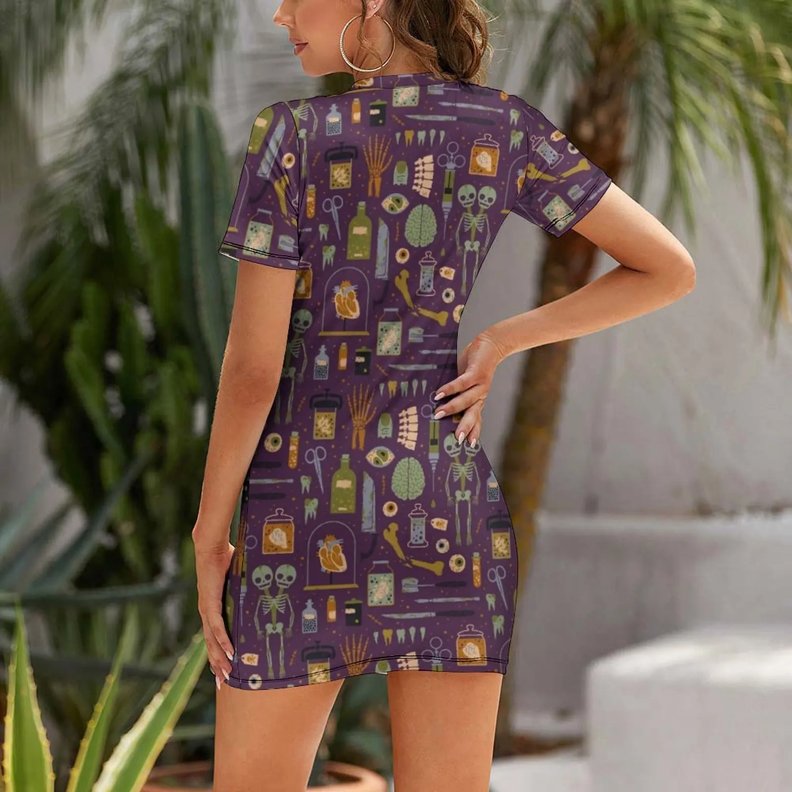 Oddities Short Sleeved Dress long dress women Summer dresses for women