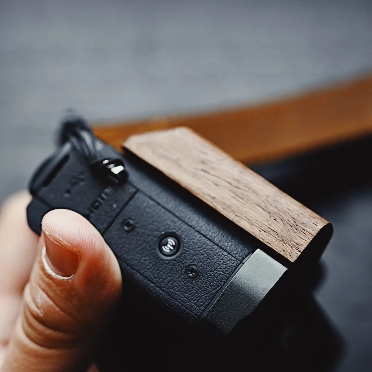 لكانون PowerShot G7 X G7X لوحة الإفراج السريع مقبض خشبي قبضة L-شكل لوحة مع قبضة خشبية كاميرا قبضة اليد قوس #4