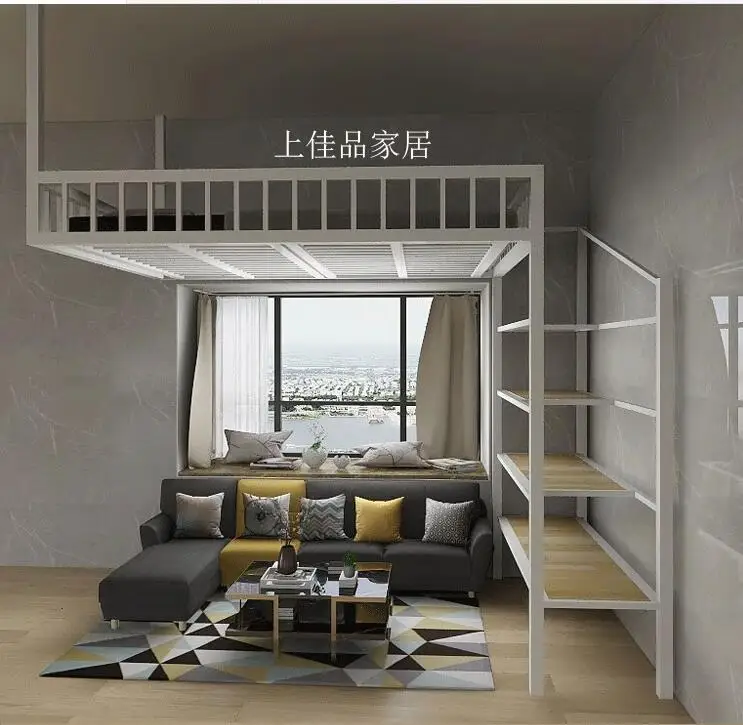 European style hanging small loft loft loft bed hammock