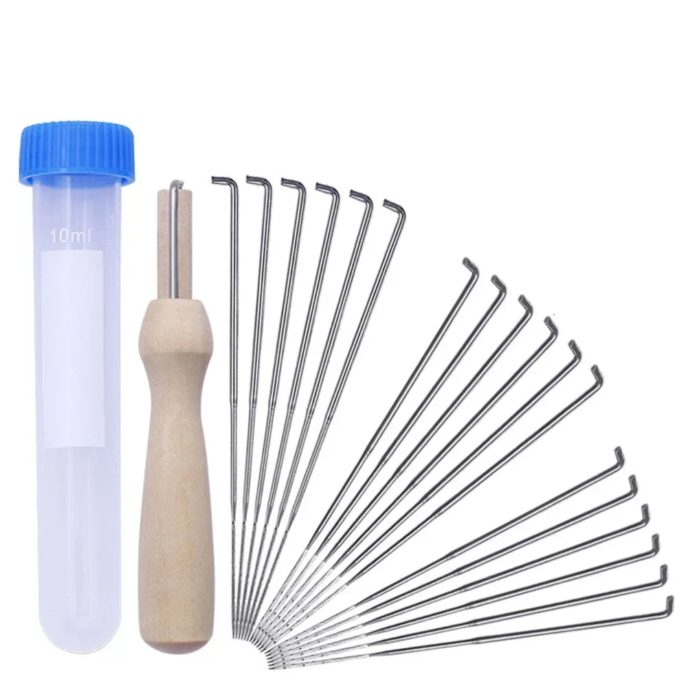 Craft Felting Needles  20pcsset Sewing Needles with Wood Handle  Suitable for Wool and Non woven Crafts  Easy to Operate