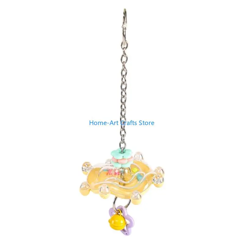 Y3NA Interactive Parrots Activity Toy With Rotating Windmill And Teeth Grinding