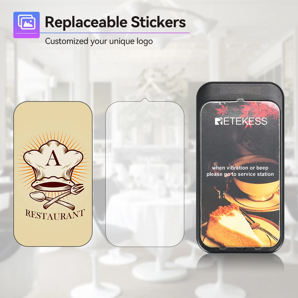 RETEKESS TD177 Restaurant-Pager-Rufsystem: Vibrations- und Klingel-Empfänger für Food Trucks, Cafés, Bars, Clubs und Gäste-Warteschlangen – Detail 14