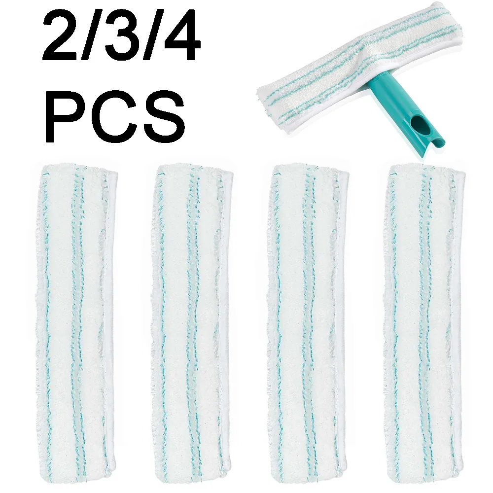 2/3/4 PCS Replacement Cover for Leifheit Window Cleaner Accessories, Microfiber Wiping Cover for Wet and Dry Cleaning