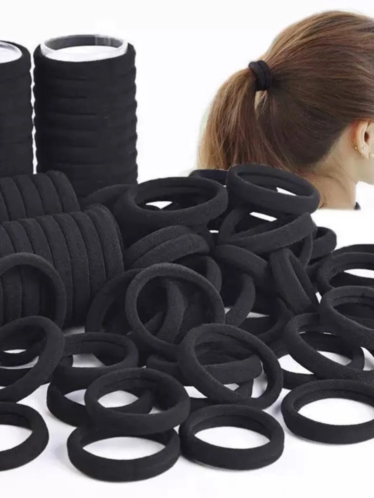 

Thiened High Elastici Hair Ties for Women Durable Bla Hair Ba Adult Hair Ba Faionable Hair Accories