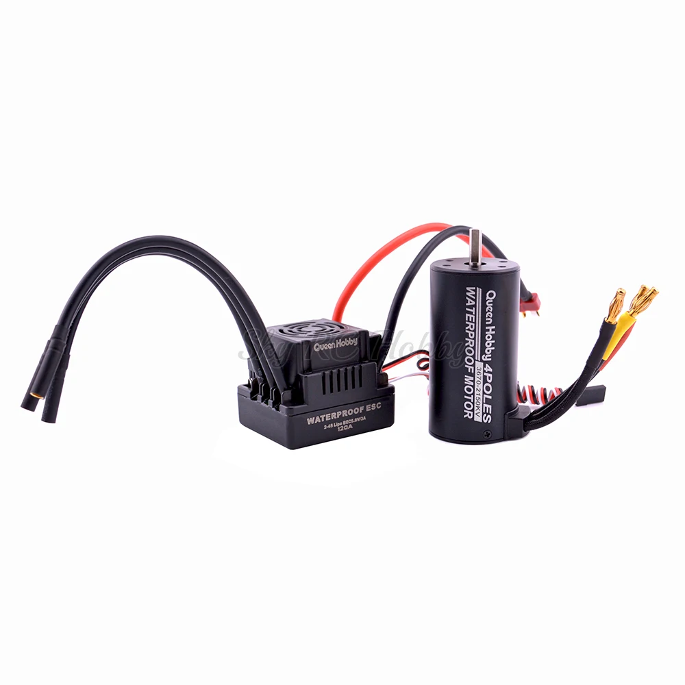 3670 2150KV 2650KV Brushless Motor + 120A S-120A ESC with 5.8V + 3A BEC + Programe card Combo Set for 1/8 1:8 RC Car Truck Model