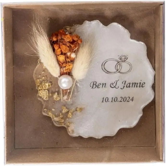 10 Pieces Wedding Favor Magnet in Bulk for Quest, Epoxy Magnet, Party Favors, Personalized Gift, Bridal Shower Gift, Bridesmaid