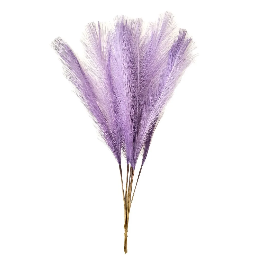 10pcs Faux Pampas Grass, Pampas Grass For Floor Vase, Pampas Grass Decor Tall For Vase Fillers, Boho Rustic Farmhouse Home Decor view 4