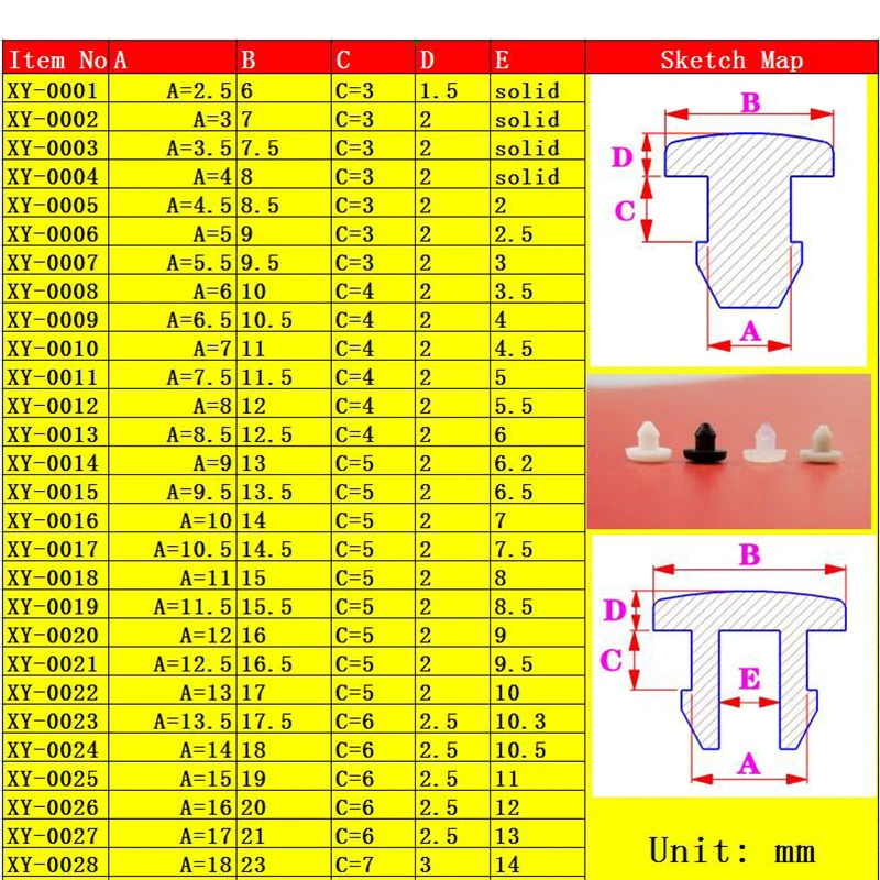 2mm to 60mm Silicon Rubber Hole Caps Rubber Male Plug Silicone Stopper Tap Bung Plastic Pipe Seal Caps Cover Waterproof