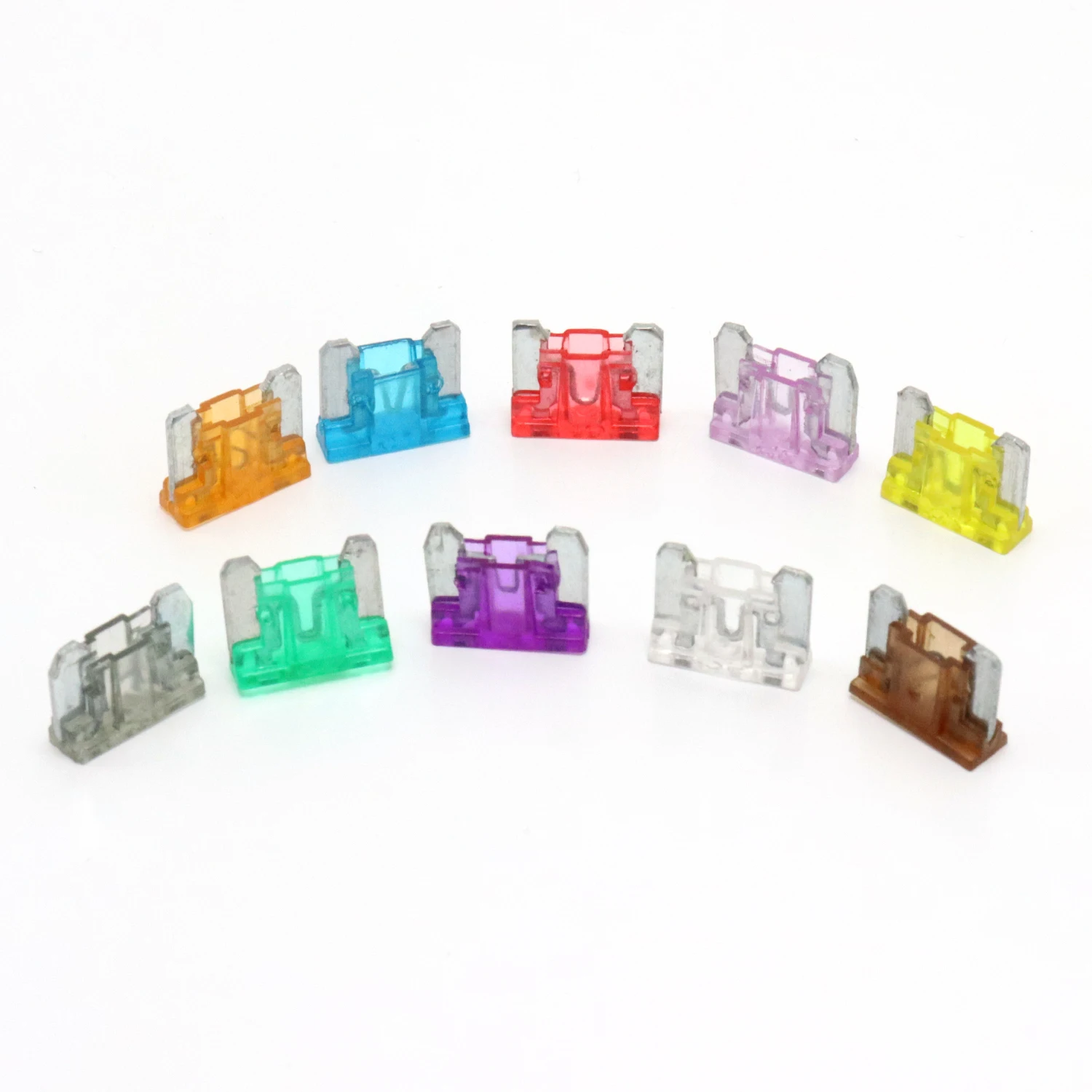 100/50pcs Car Truck Micro Blade Fuses 2A 3A 5A 7.5A 10A 15A 20A 25A 30A 35A AMP Mini Size Fuse Plastic Box Assortment with Clip