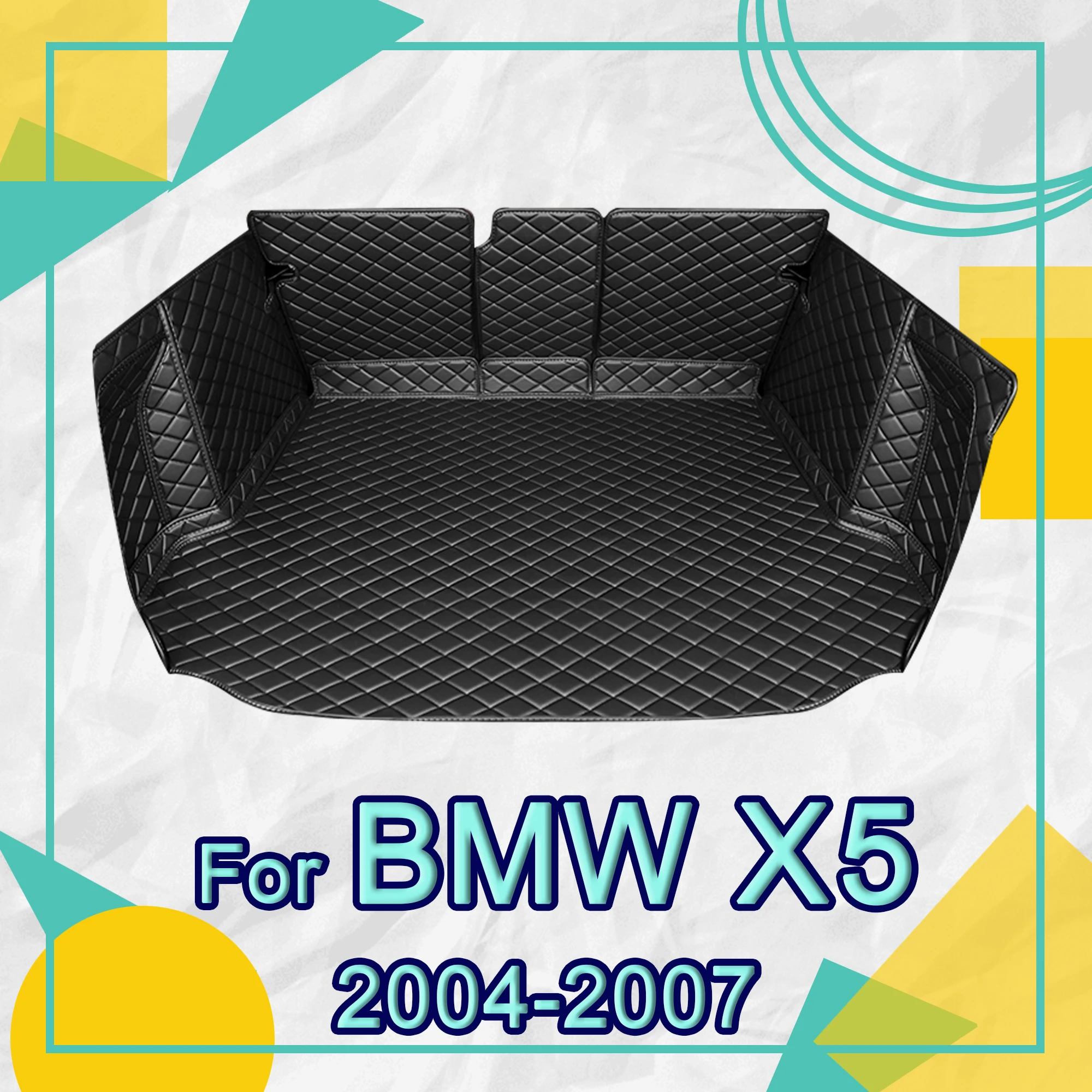 APPDEE Car trunk mat for BMW X5 E53 Five seats 2004 2005 2006 2007 cargo liner carpet interior accessories cover