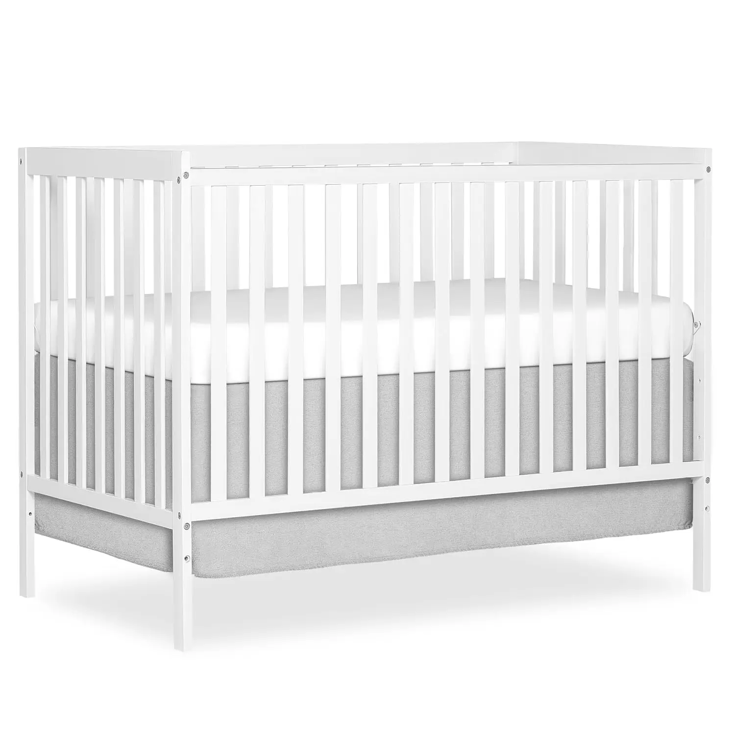 Synergy 5 In 1 Convertible Full Size Baby Crib GREENGUARD Gold BSA Verified ASTM CPSC Tested 3 Position Mattress Support Convert
