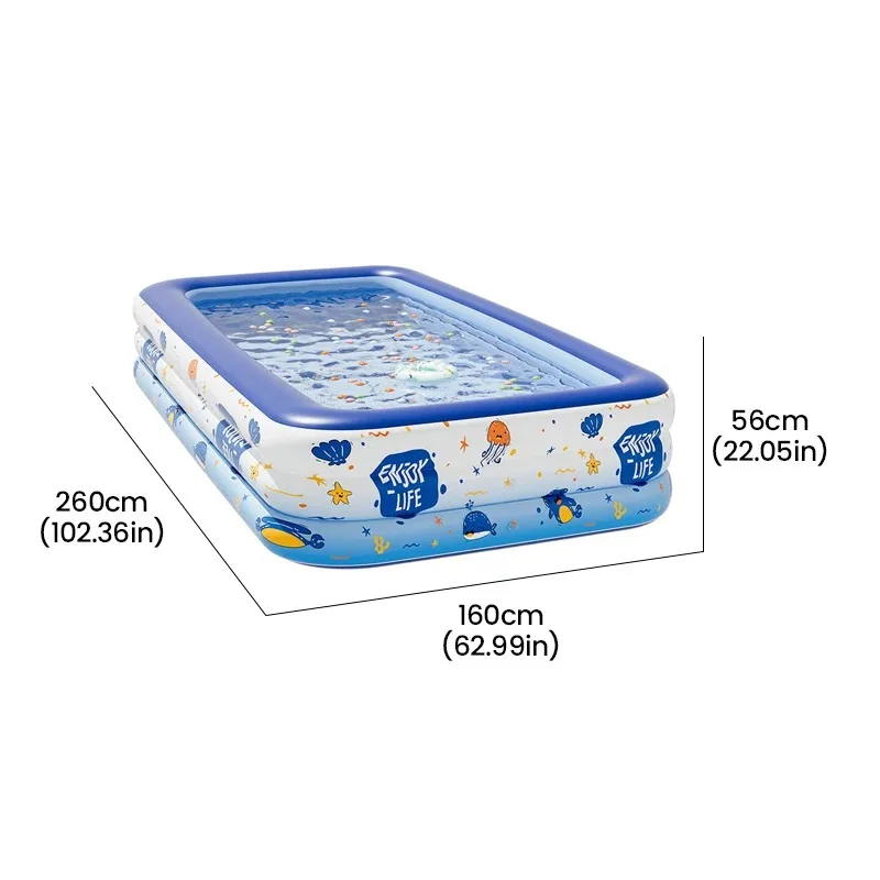 

Inflatable Swimming Pool Movable Large Family Adult Inflatable PVC Thickened Pools Baby Swimming Pools Indoor Outdoor Bathtub
