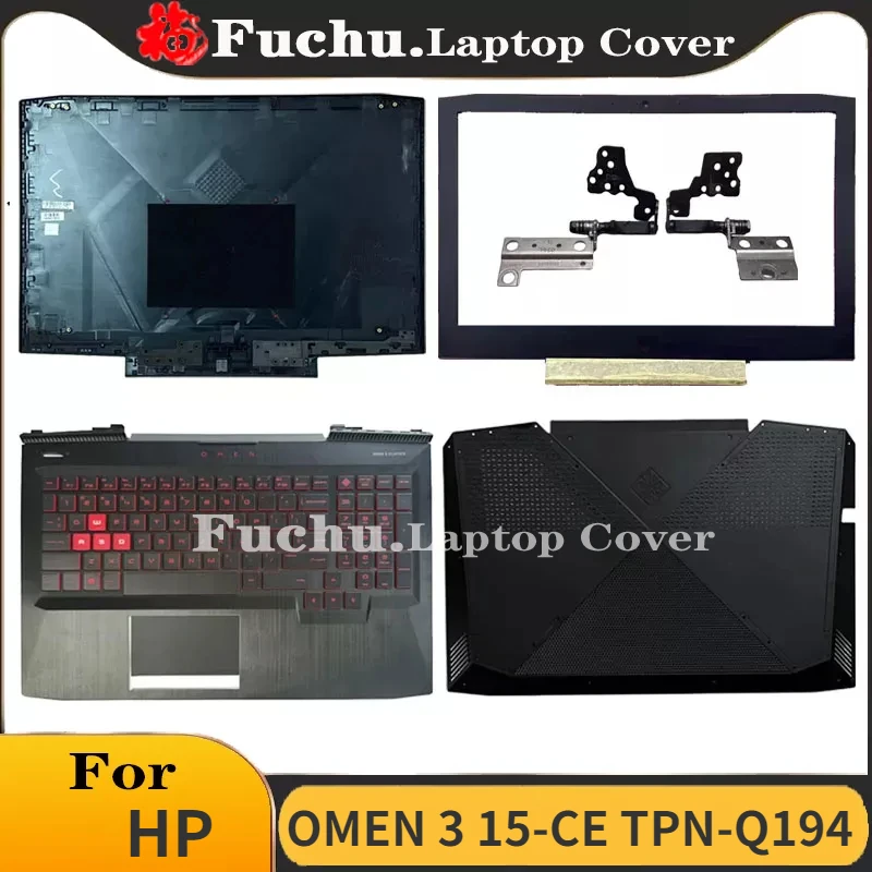 

For HP OMEN 3 15-CE TPN-Q194 Laptop Replacement LCD Back Cover/Front Frame/Falm Rest Keyboard/Bottom Cover/Hinge