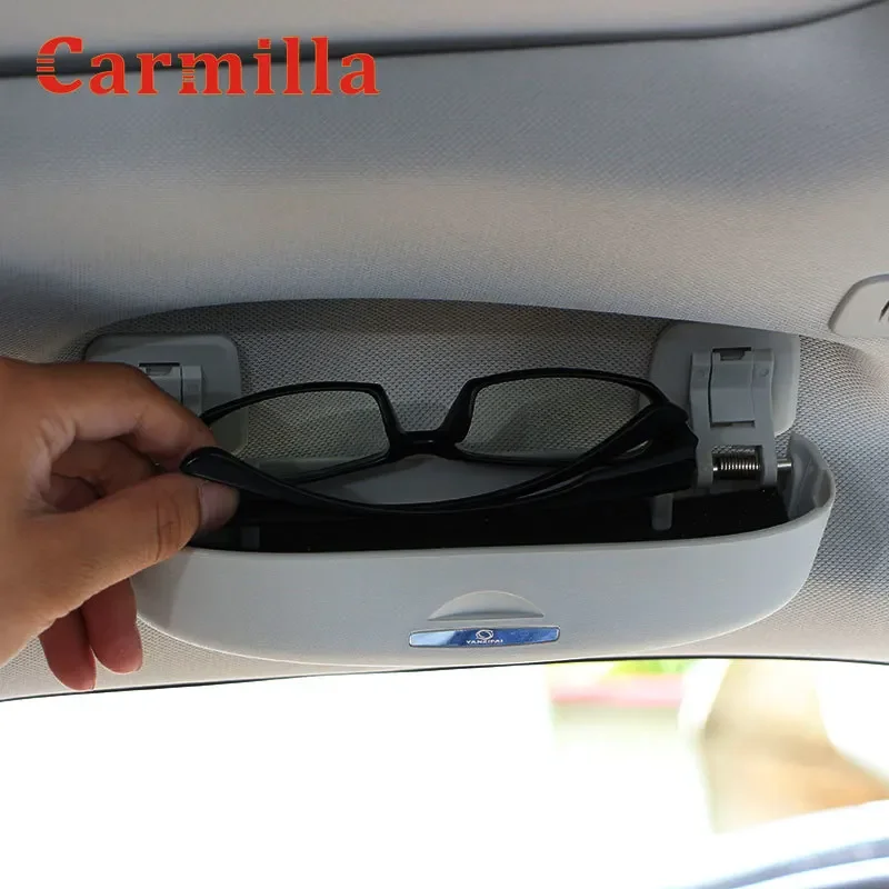 Carmilla Car Sunglasses Holder Box for Honda Civic 8th 9th 10th 2014 2015 2016 2017 2018 2019 2020 2021 Glasses Case Accessories