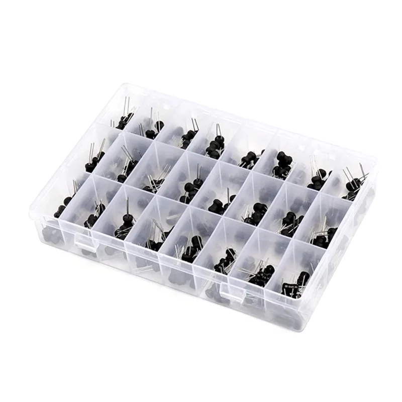 N01R-Electrolytic Capacitor 24Value Range 2.2Uh-100Mh 240Pcs Assortment Kit Electrolytic Capacitors Kit