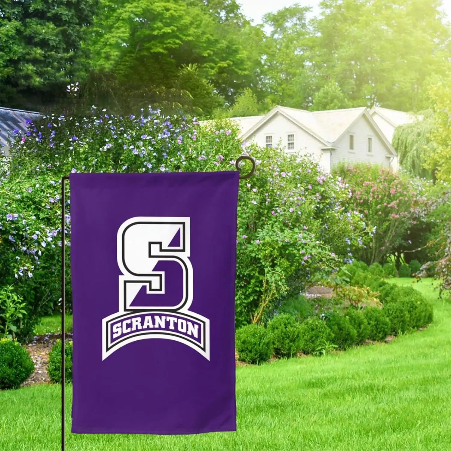 Universität a von Scranton Logo Garten Flagge-doppelseitige Banner für Outdoor Indoor Hausgarten Hof Dekorationen