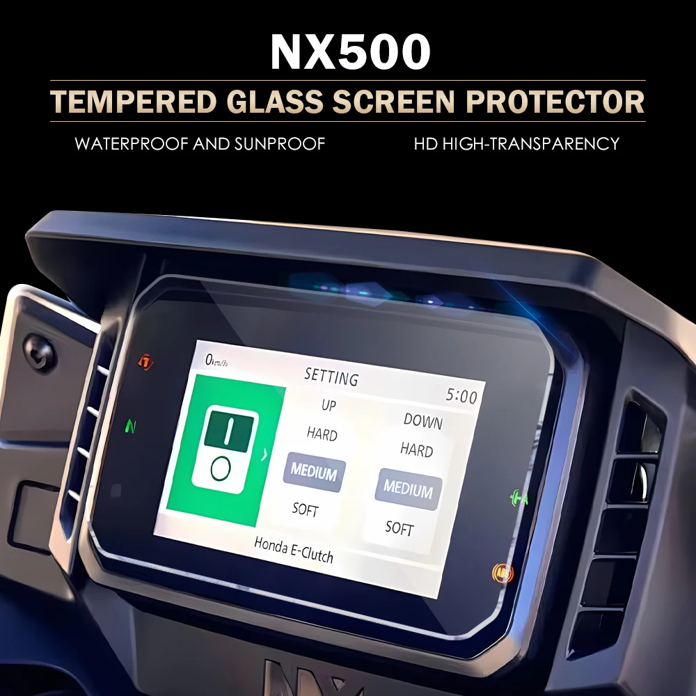 Tempered Glass Motorcycle Dashboard Screen Protector  for Honda CB500 CB1000 Hornet CB650R NX500 ADV350 Forza NC750X XL750