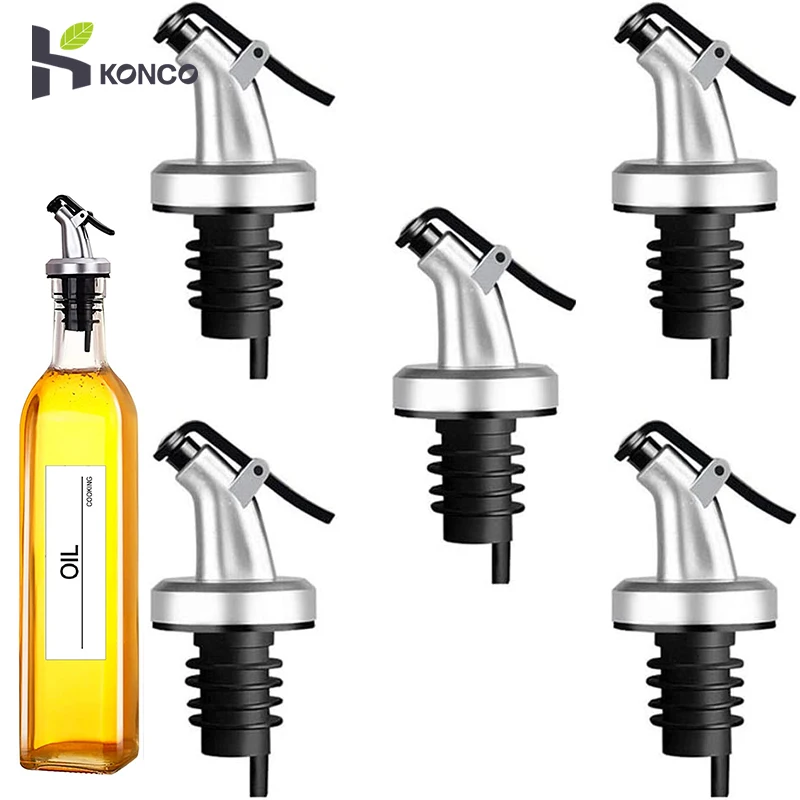 

2/3/6/10pcs Oil Pour Spouts Olive Oil Vinegar Bottle Stopper Dispenser Oil Bottle Stopper for Kitchen and Bar
